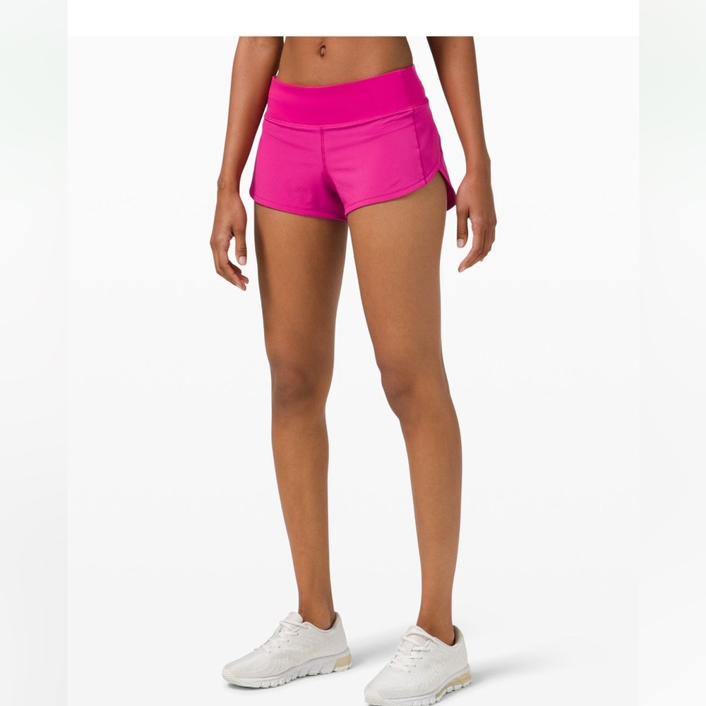 SONIC PINK 2.5” Lululemon Speed Up Shorts